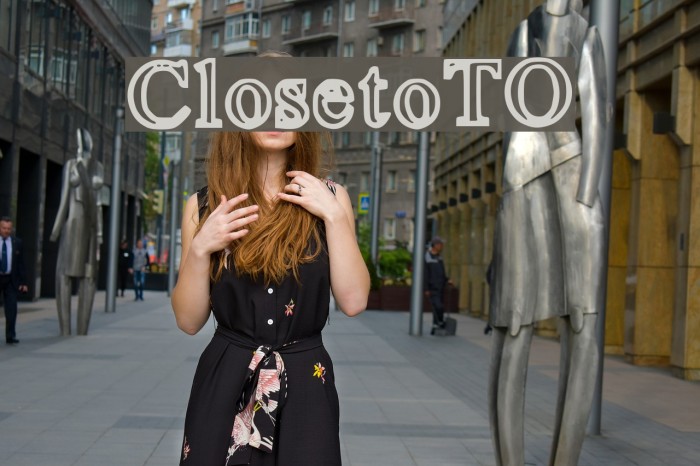 ClosetoTO Font examples