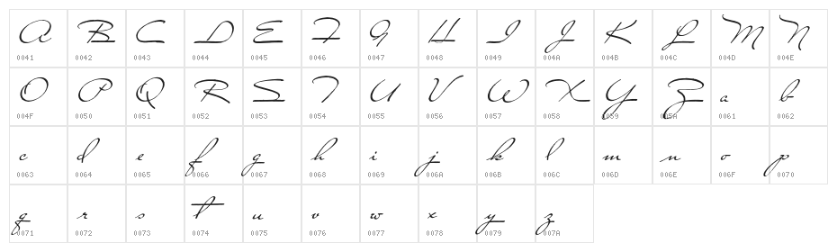 ClosetoYou Character Map
