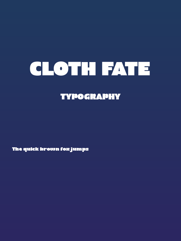 Cloth Fate Poster