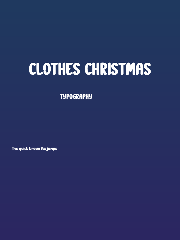 Clothes Christmas Poster