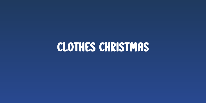 Clothes Christmas Social Header