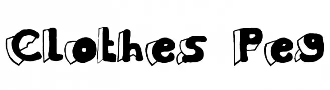 Clothes Peg  免费字体下载