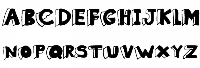 Clothes Peg Schriftart Groß