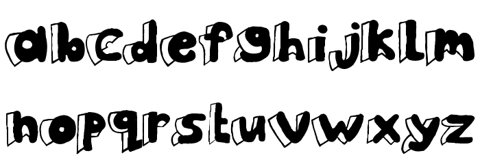 Clothes Peg Font LOWERCASE