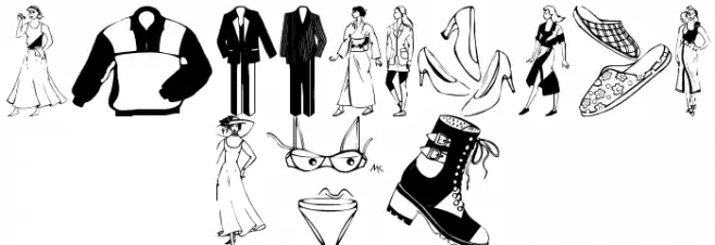 Clothes Font OTHER CHARS