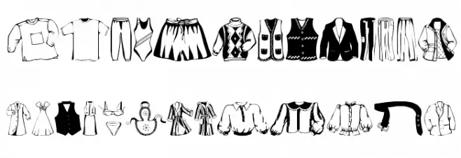 Clothes Polices MAJUSCULES