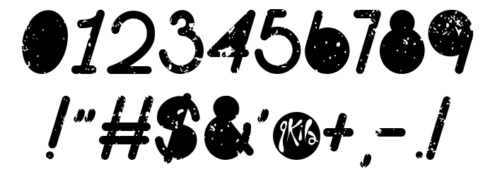 Clothing brands Font OTHER CHARS