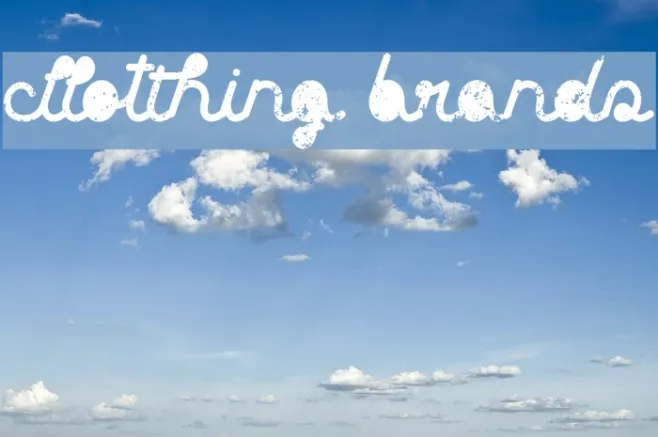 Clothing brands Example 1