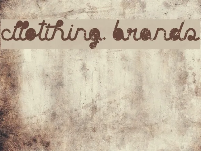Clothing brands Example 3