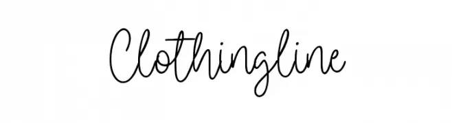 Clothingline Font