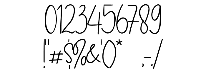 Clothingline フォント その他の文字