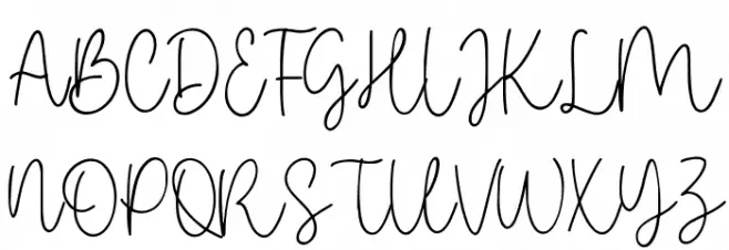Clothingline Font UPPERCASE