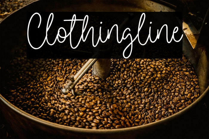 Clothingline フォント examples