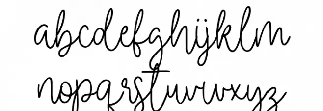 Clothingline Font LOWERCASE