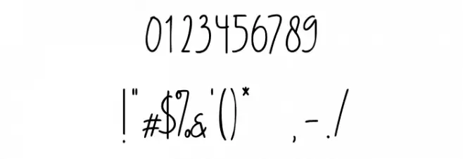 Clothingside フォント その他の文字