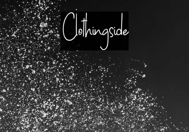 Clothingside フォント examples