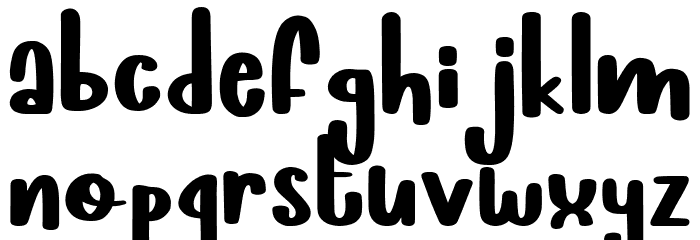 Cloud Bread Font LOWERCASE