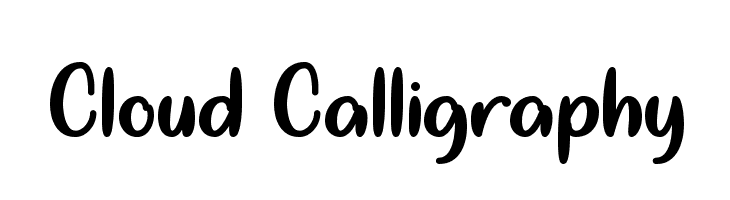 Cloud Calligraphy  免费字体下载
