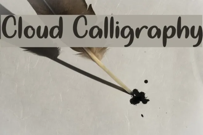 Cloud Calligraphy Example 1