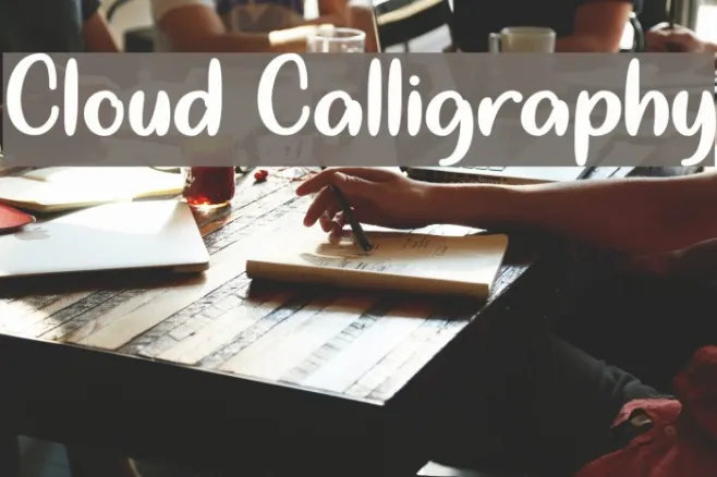 Cloud Calligraphy Example 3