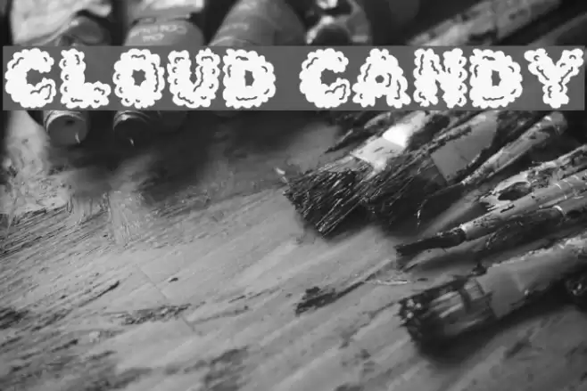 Cloud Candy Font examples