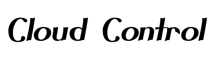 Cloud Control Font