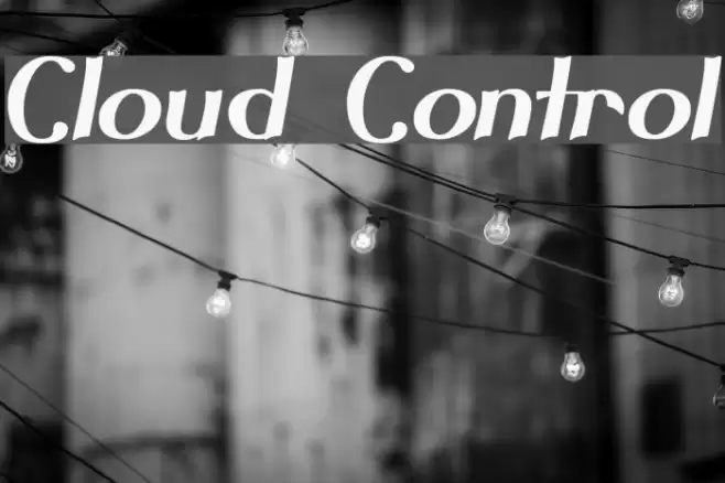 Cloud Control Font examples