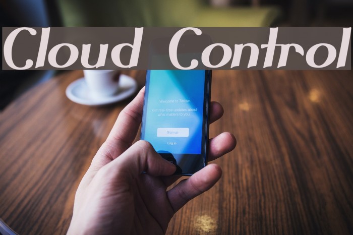 Cloud Control Font examples