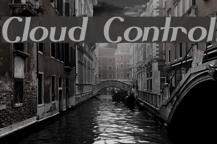 Cloud Control Font examples