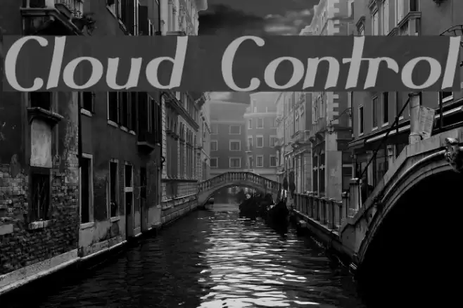 Cloud Control Font examples