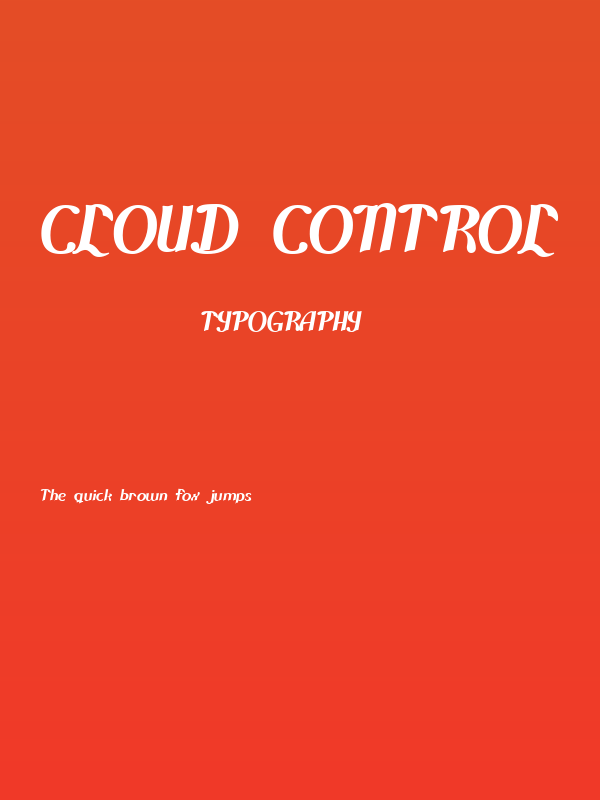 Cloud Control Poster