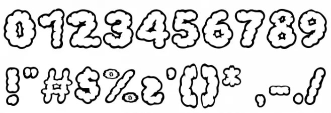 Cloud Sketch フォント その他の文字
