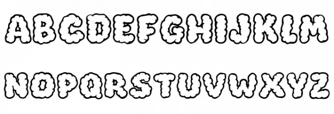 Cloud Sketch フォント 大文字