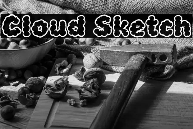Cloud Sketch フォント examples