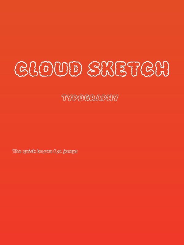 Cloud Sketch Poster