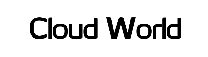 Cloud World Font