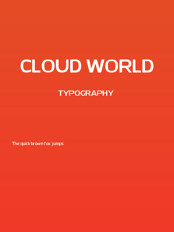 Cloud World Poster