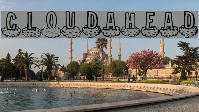 CloudAhead Font examples