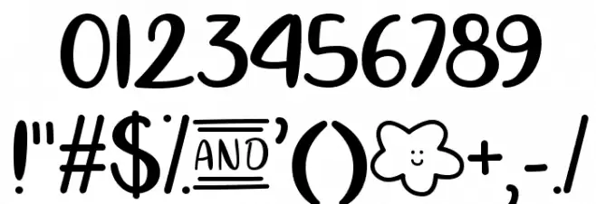 CloudCalligraphy Font OTHER CHARS