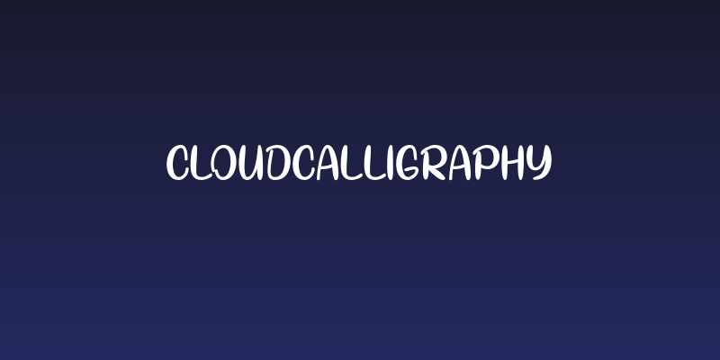 CloudCalligraphy Social Header