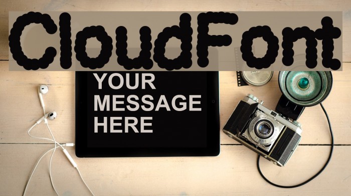 CloudFont Font examples