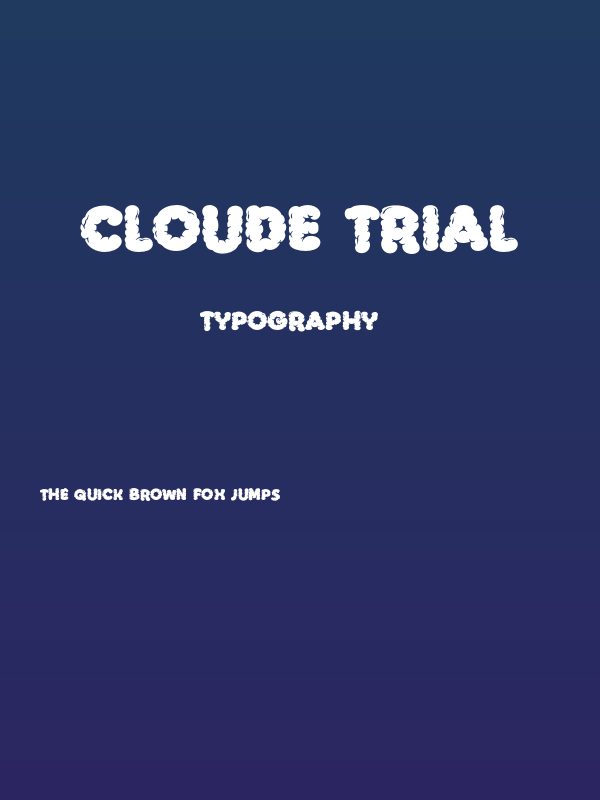 Cloude Trial Poster