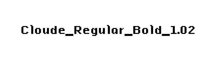 Cloude_Regular_Bold_1.02  font caratteri gratis