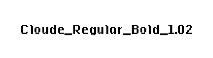 Cloude_Regular_Bold_1.02  免费字体下载