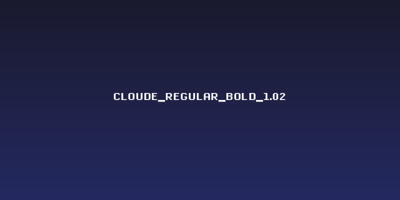 Cloude_Regular_Bold_1.02 Social Header