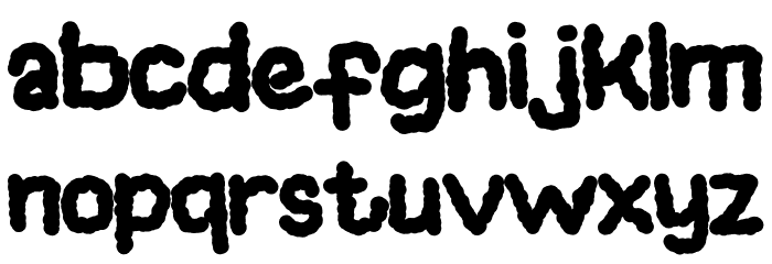 Cloudee Font LOWERCASE