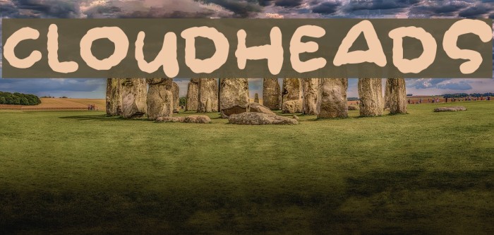 Cloudheads Font examples