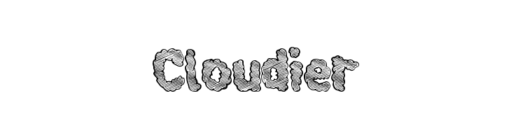 Cloudier  font caratteri gratis