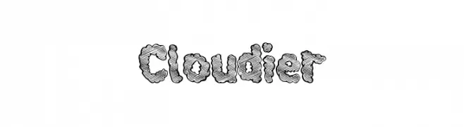 Cloudier  नि: शुल्क फ़ॉन्ट्स डाउनलोड