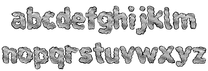 Cloudier Font LOWERCASE